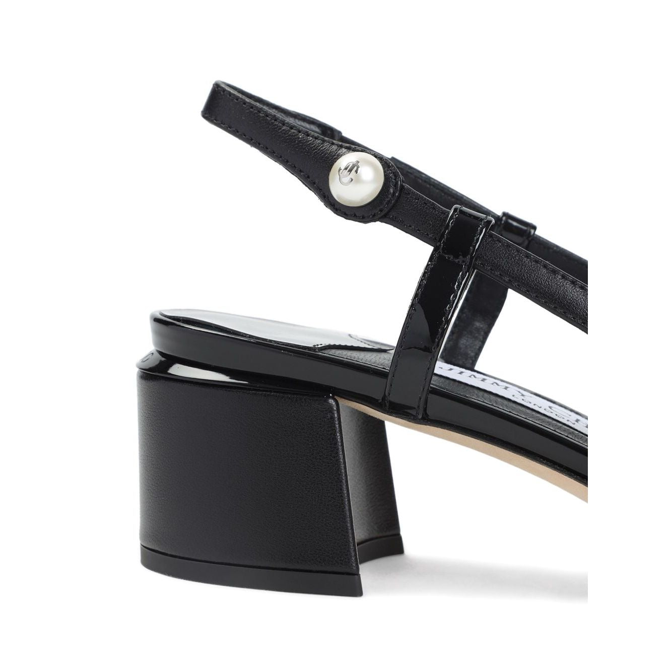 Jimmy Choo Elisa Sling Back 45 Patent and Nappa Leather Pumps