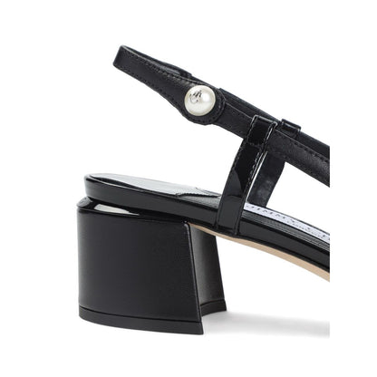 Jimmy Choo Elisa Sling Back 45 Patent and Nappa Leather Pumps