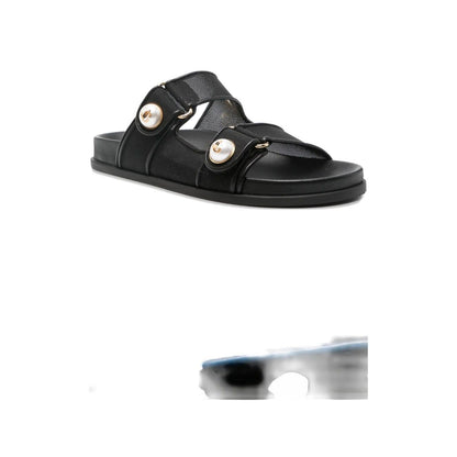 Jimmy Choo Fayence Sandal Low leather sandals with pearls Sandals