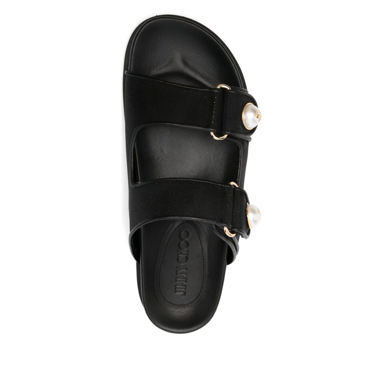 Jimmy Choo Fayence Sandal Low leather sandals with pearls Sandals