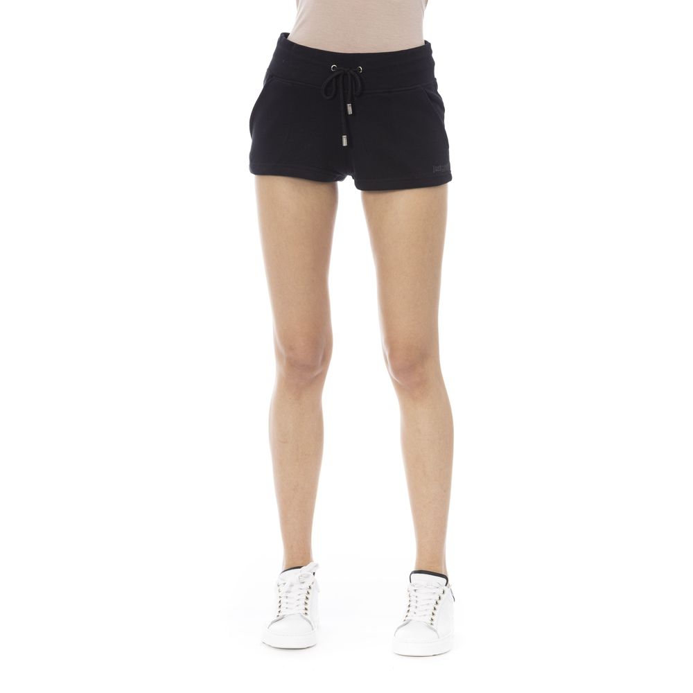 Just Cavalli Black Cotton Women Short