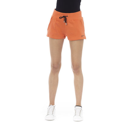 Just Cavalli Orange Cotton Women's Sweatshorts