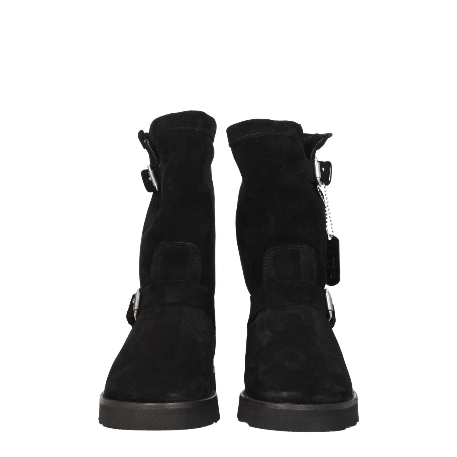 Kenzo Black Leather Ankle Boots