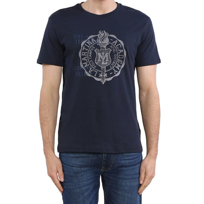 La Martina Blue Cotton T-Shirt