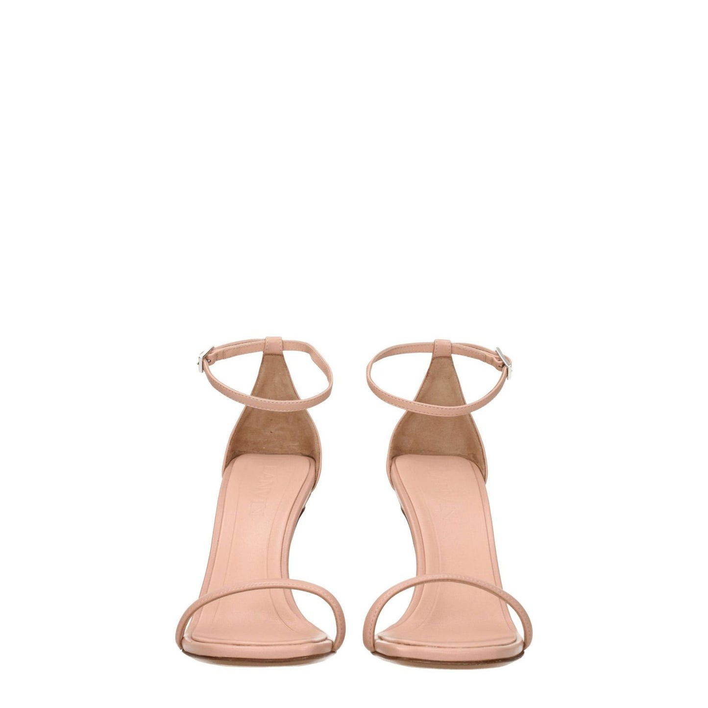 Lanvin Pink Leather Stiletto Heel Sandals