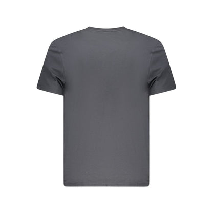 Lee Black Cotton Men T-Shirt with short sleeves, subtle logo, and comfortable regular fit, made from premium 100% cotton for breathable wear.