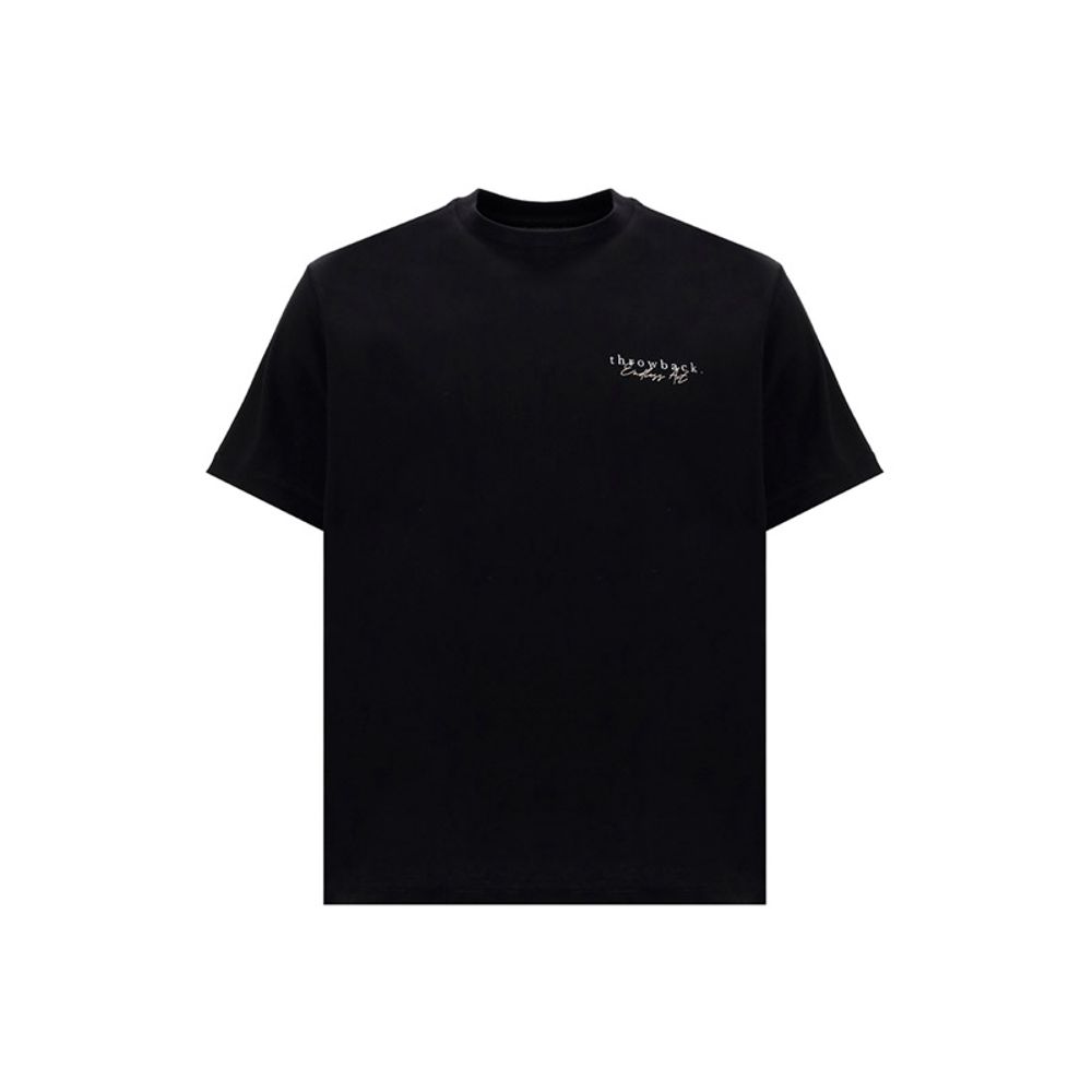 Loulou De Saison Black Wool Sweatshirt with crew neck, long sleeves, and gold detail creating draped effect. AW25 regular fit.