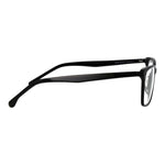 Lozza Black Men Glasses Frame full-rim acetate side view with branded case.