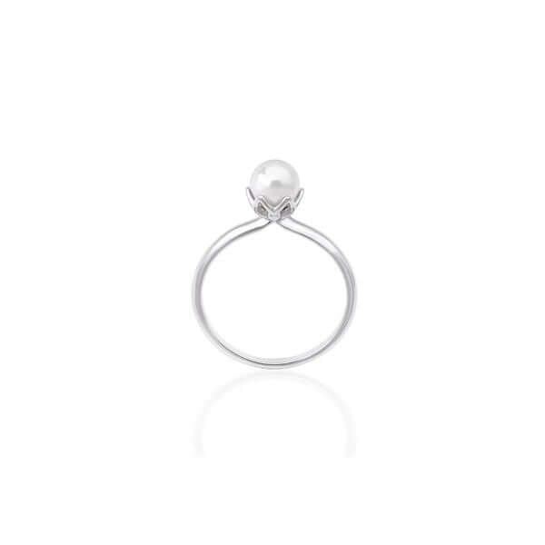 MAJORICA JEWELRY Mod. 16343.01.2.915.010.1 elegant pearl ring on silver band