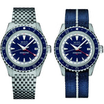 MIDO MOD. OCEAN STAR GMT SPECIAL EDITION watches with metal and fabric straps.
