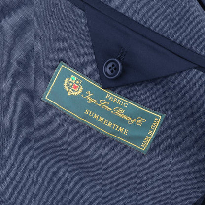 Made in Italy Blue Linen Blazer