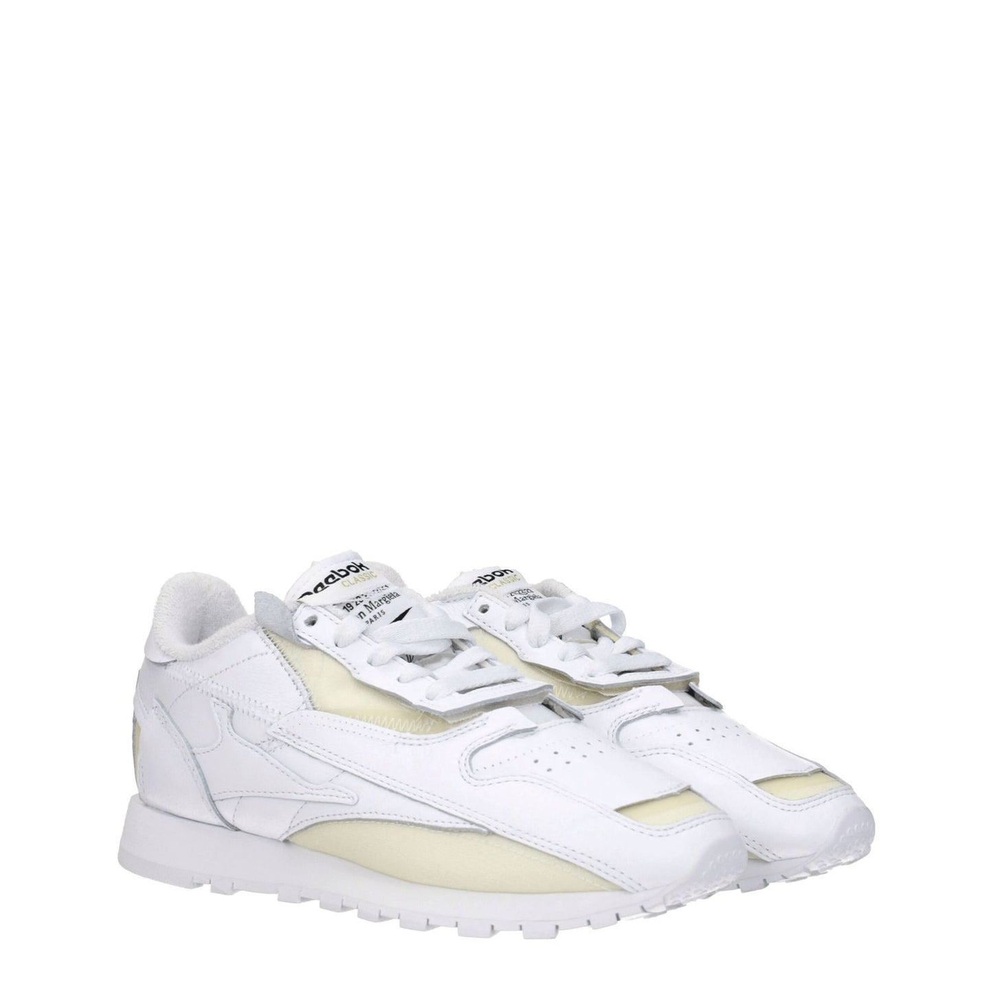 Maison Margiela White Leather Athletic Sneakers