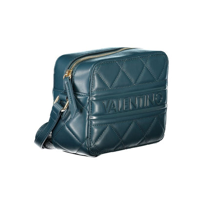 Mario Valentino Green Polyethylene Women Handbag with quilted design and adjustable strap