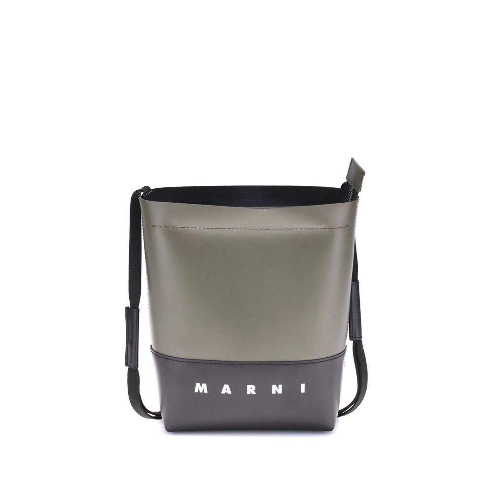 Front view with bag zipped and handles upright.