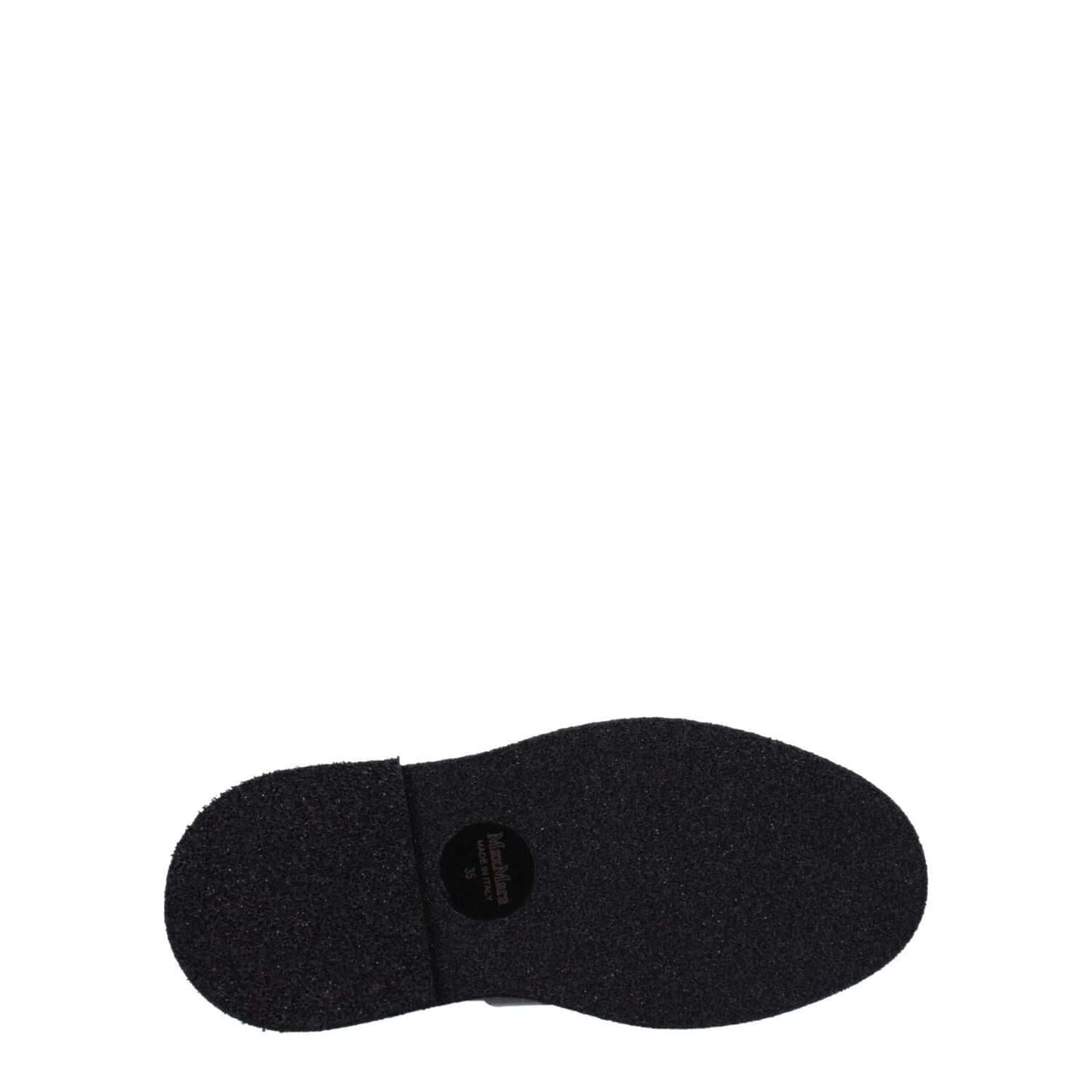 Max Mara Black Leather Oxfords And Derbies