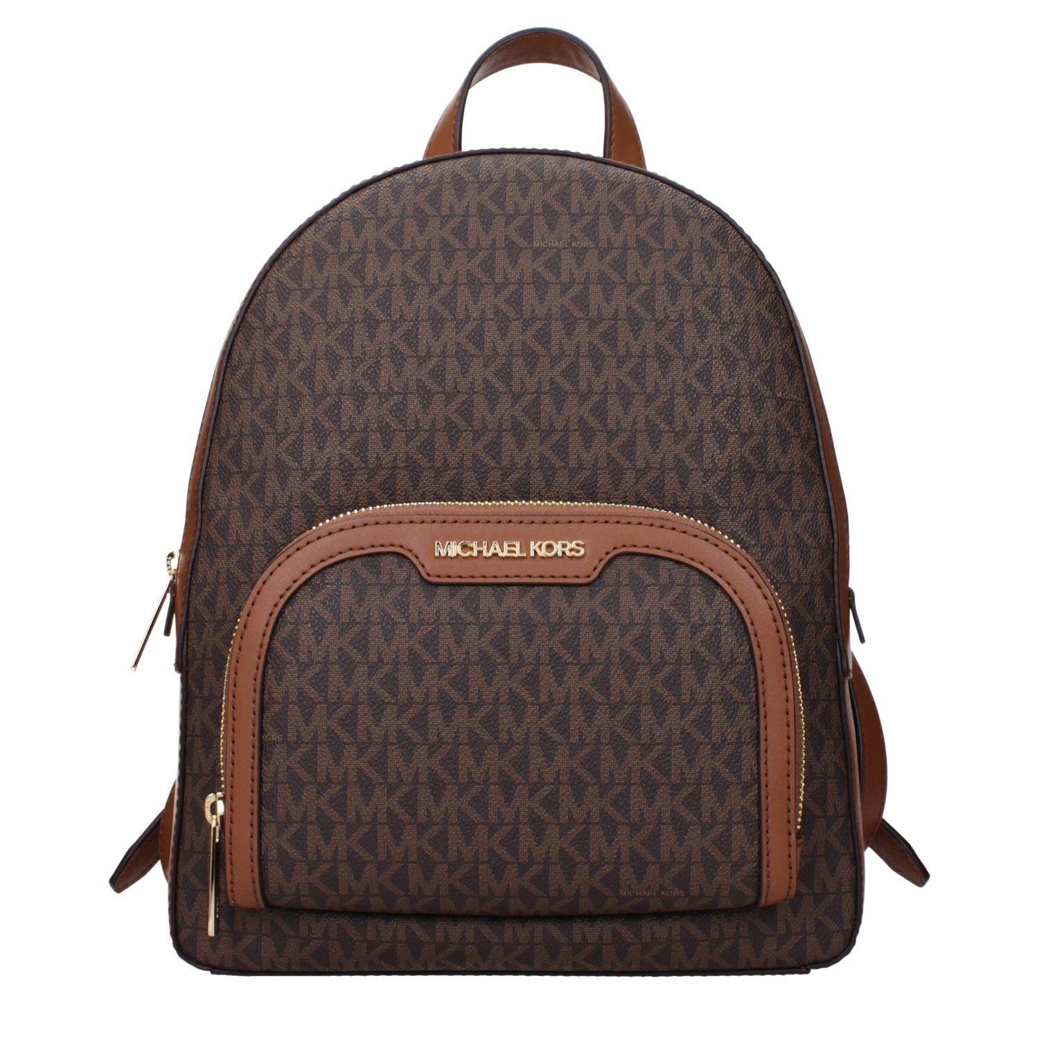 Front view with bag zipped and handles upright.