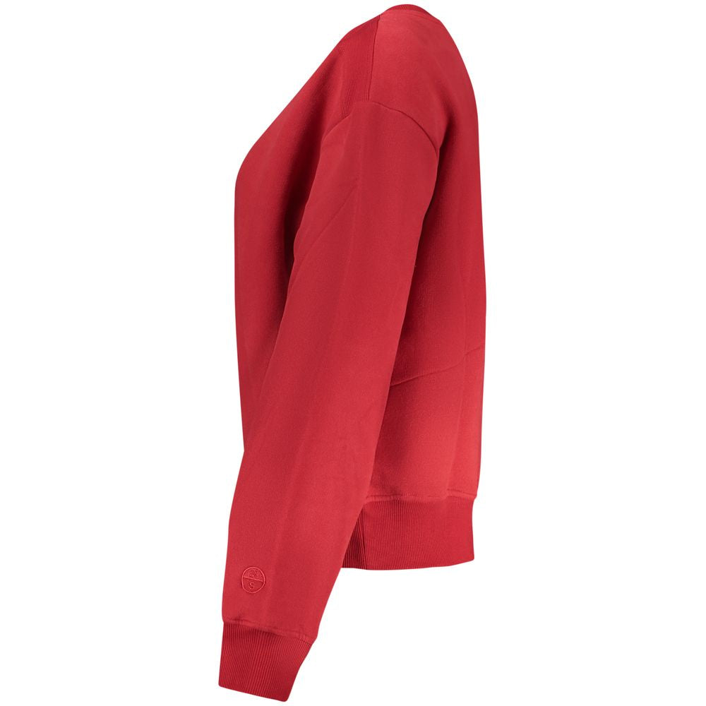 North Sails Red Cotton Women Sweatshirt