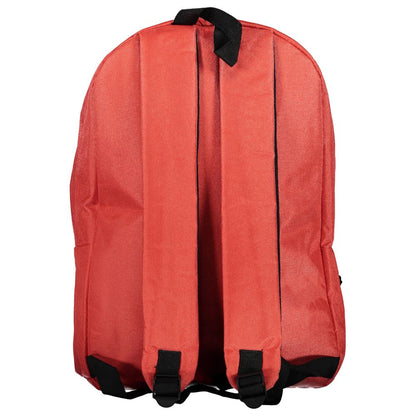 Red Norway 1963 Red Polyester Men Backpack with adjustable straps and sleek design.