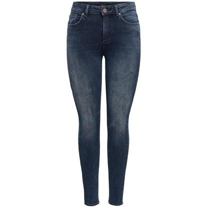 Only Blue Cotton Skinny Jeans
