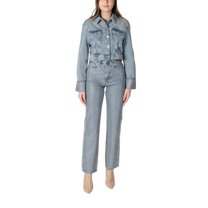 Only Light Blue Organic Cotton Jackets & Coat Only