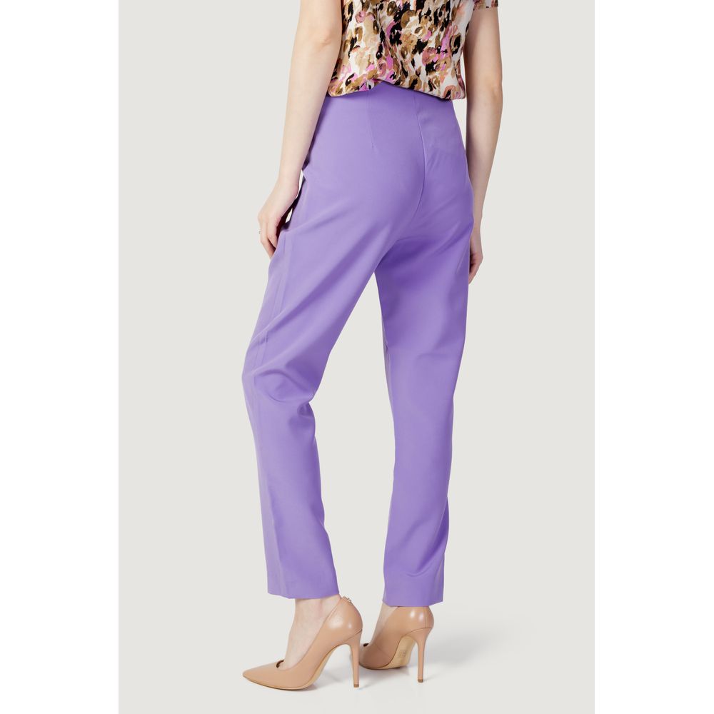 Only Purple Polyester Pants