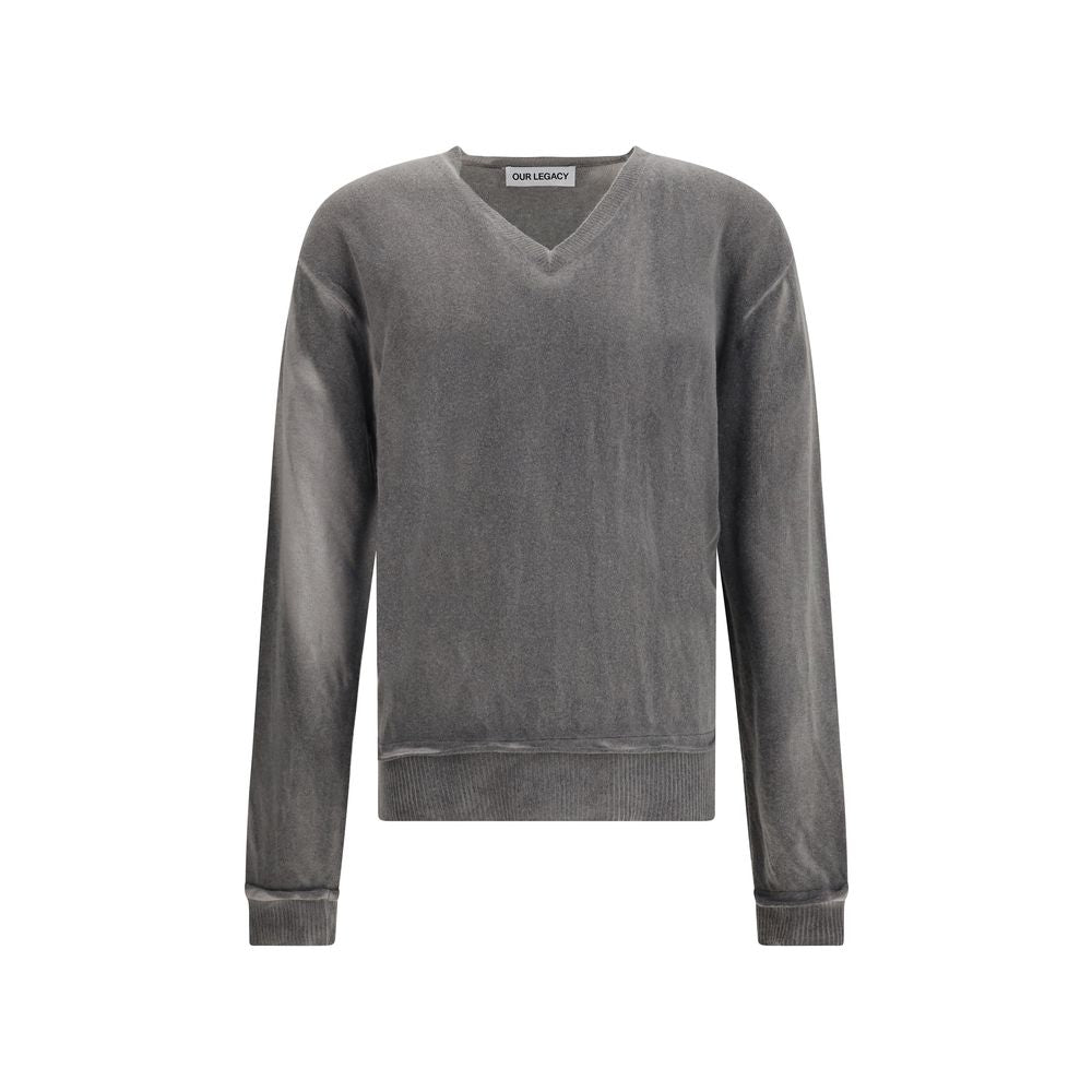 Our Legacy Gray Linen Sweatshirt