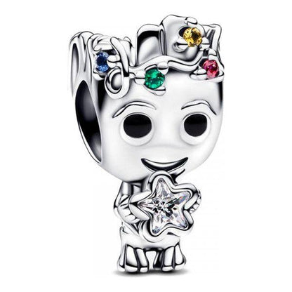 PANDORA CHARMS MARVEL COLLECTION Mod. GROOT STAR DESIGNER FASHION JEWELLERY