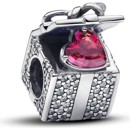 PANDORA CHARMS Mod. SPARKLING GIFT BOX DESIGNER FASHION JEWELLERY