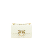 PINKO Elegant White Mini Love Shoulder Bag