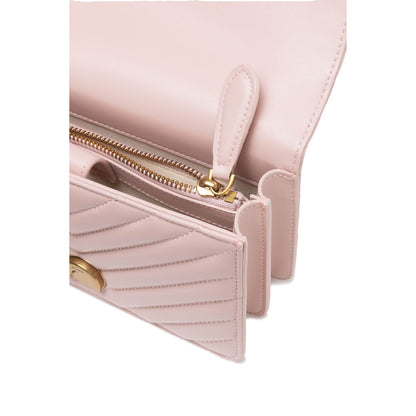 PINKO Powder Pink Love One Mini Shoulder Bag