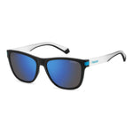 POLAROID MOD. PLD 2138_S unisex sunglasses in polycarbonate with black frame and blue lenses.