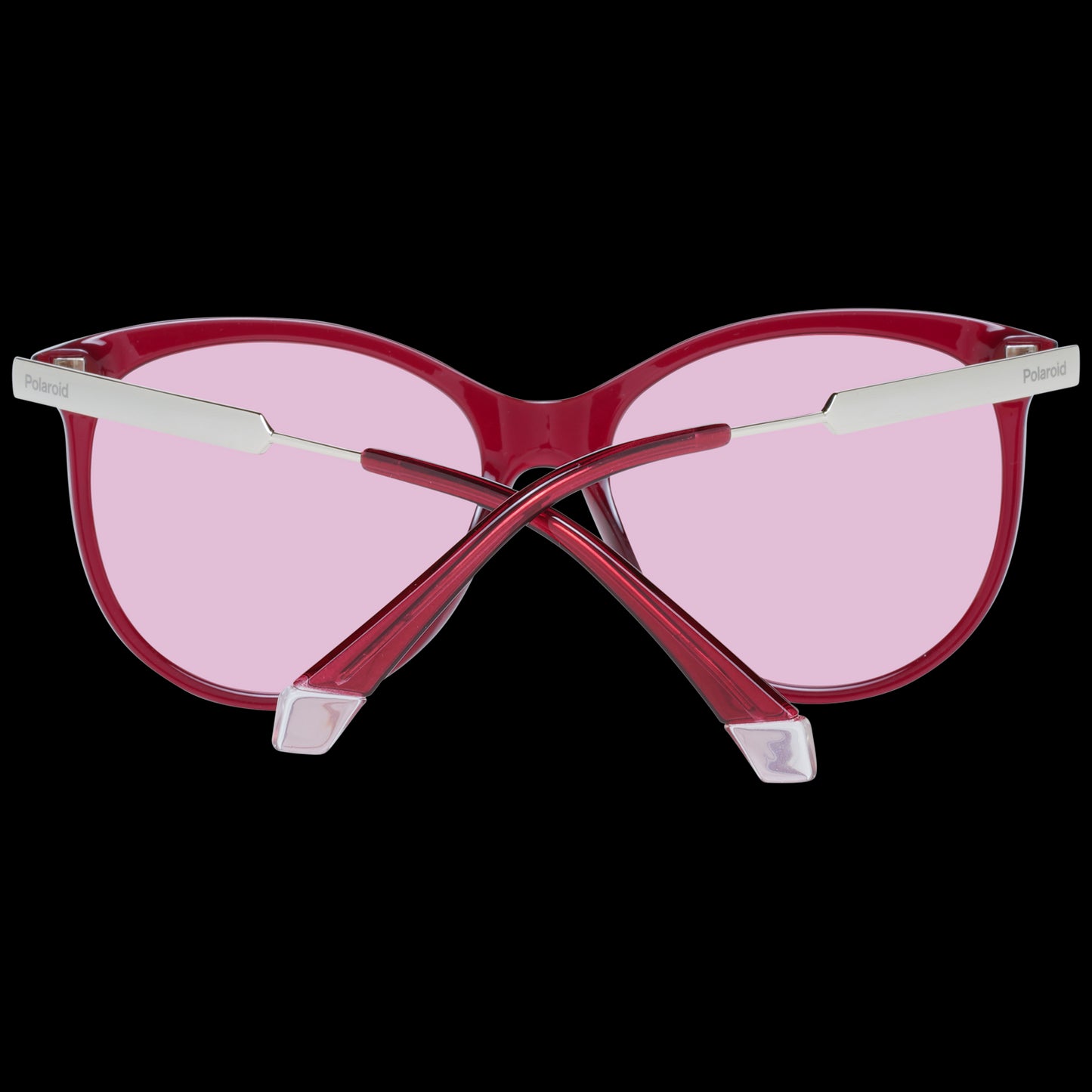 Stylish red lady's sunglasses POLAROID MOD. PLD 4131_S_X 57MU10F with pink lenses.
