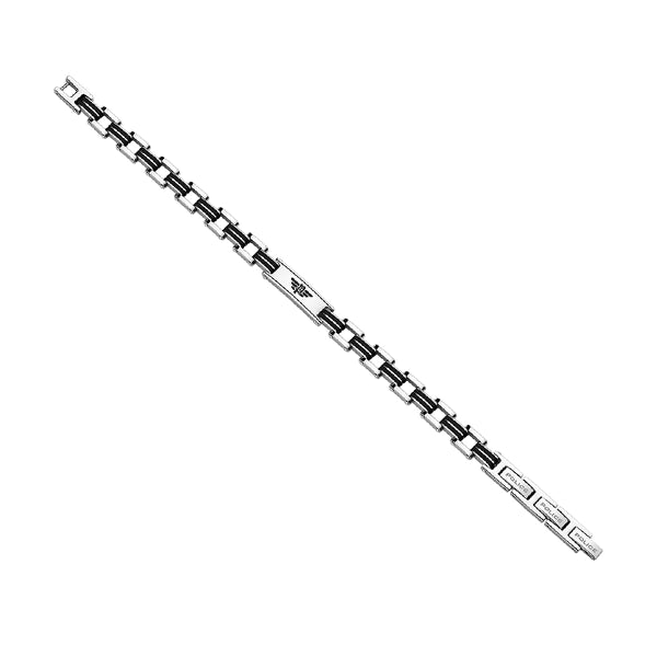 POLICE JEWELS JEWELRY Mod. PEAGB0008701 silver bracelet, elegant design.