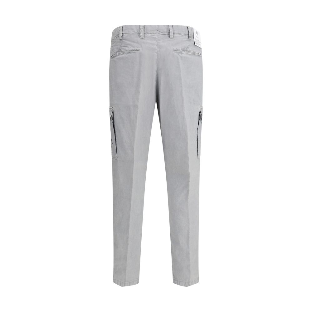 PT Torino Gray Cotton Cargo Pants