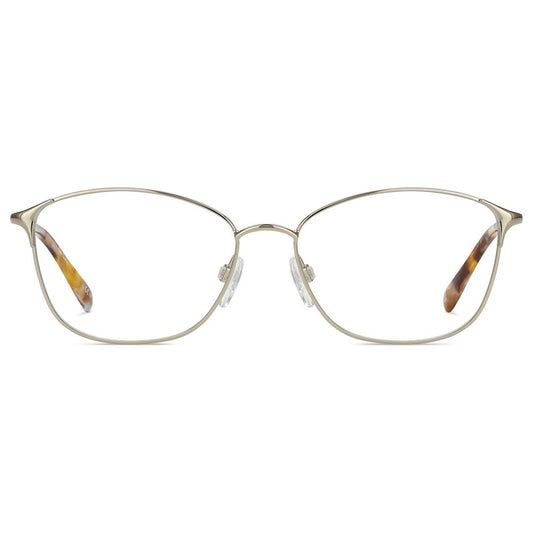 Front view of Pierre Cardin Bronze Metal Frames eyeglasses in light gold color, model P.C.-8849-3YG, featuring metal frame, size 55/16/145mm.