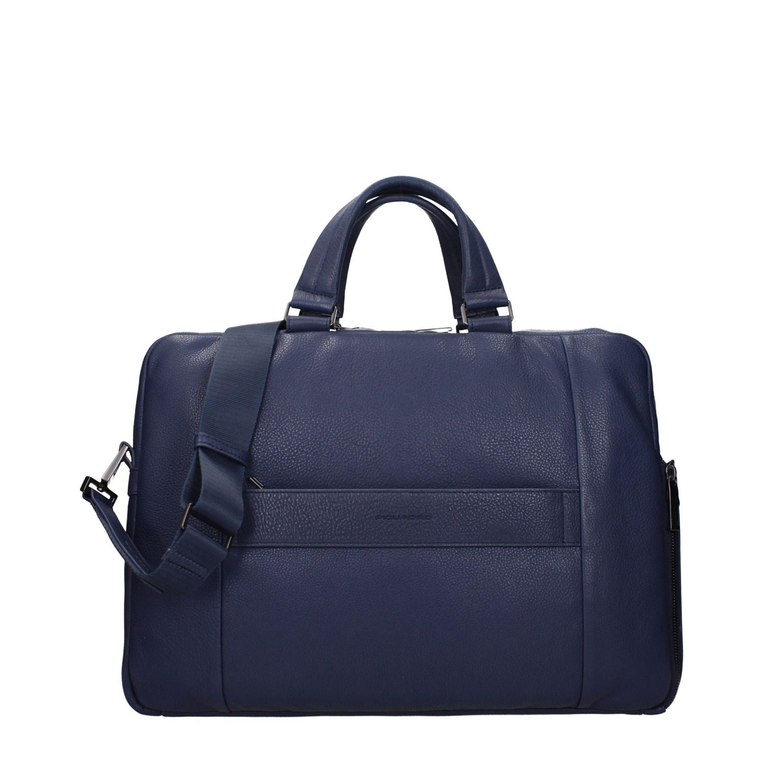 Piquadro Blue Leather Business And Laptop Bag