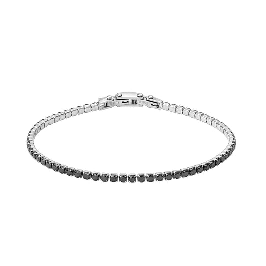 Elegant silver bracelet from RADIANT JEWELS JEWELRY Mod. RH000325 collection, featuring a classic design perfect for any occasion.