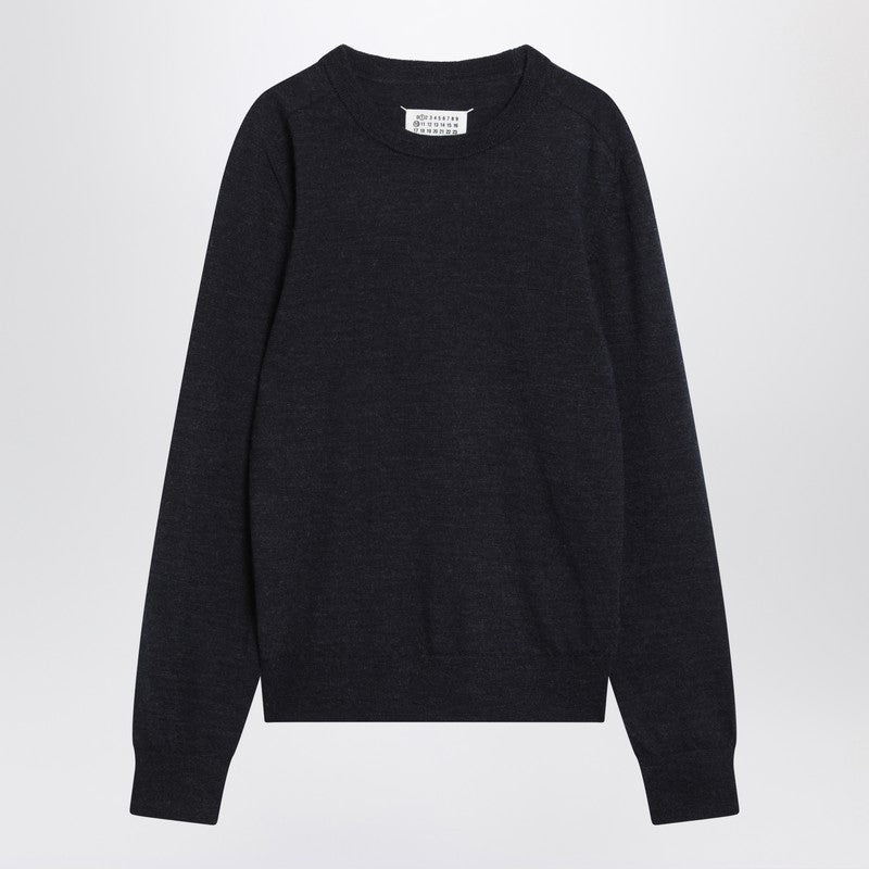 Maison Margiela Navy blue wool sweater