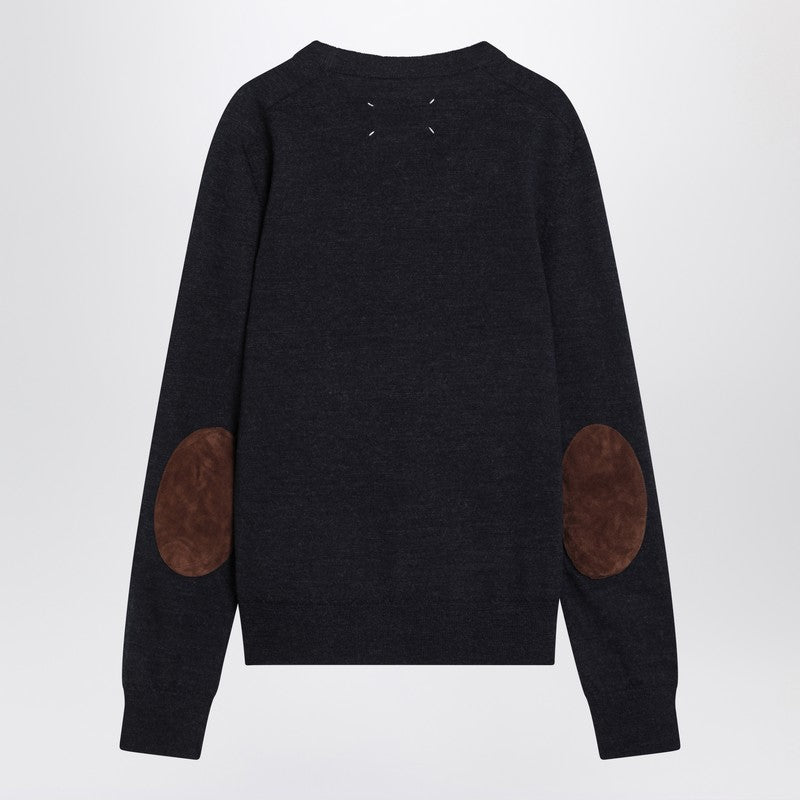 Maison Margiela Navy blue wool sweater