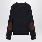 Maison Margiela Navy blue wool sweater