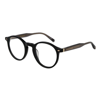 Elegant SCOTCH & SODA MOD. SS3039 54001 eyeglasses for ladies with round black frames and subtle branding on the arms.