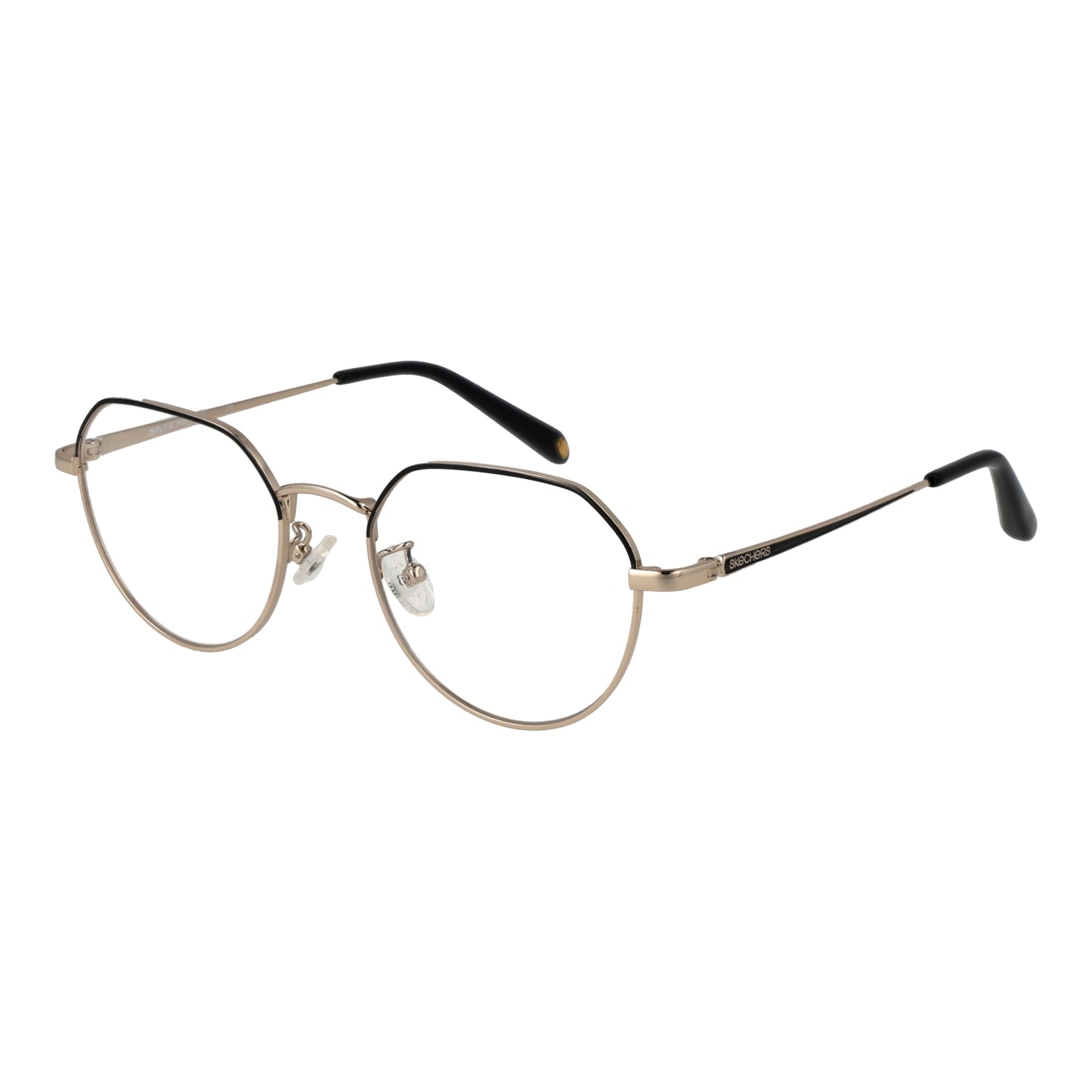 SKECHERS MOD. SE2181-D 51001 eyeglasses for ladies, stylish gold frame with black accents.