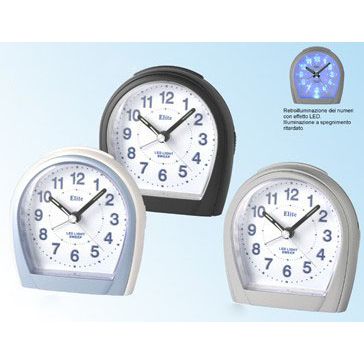 ELITE SVEGLIA ANALOGICA NERA / BLACK ALARM CLOCK