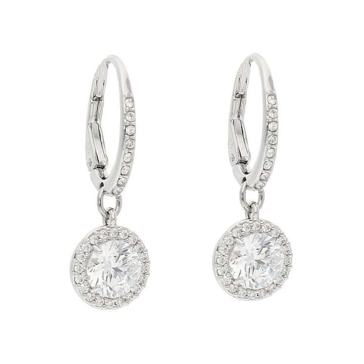 SWAROVSKI Mod. 5636270 silver 925 earrings with quartz analog movement and 5 ATM water resistance in official packaging