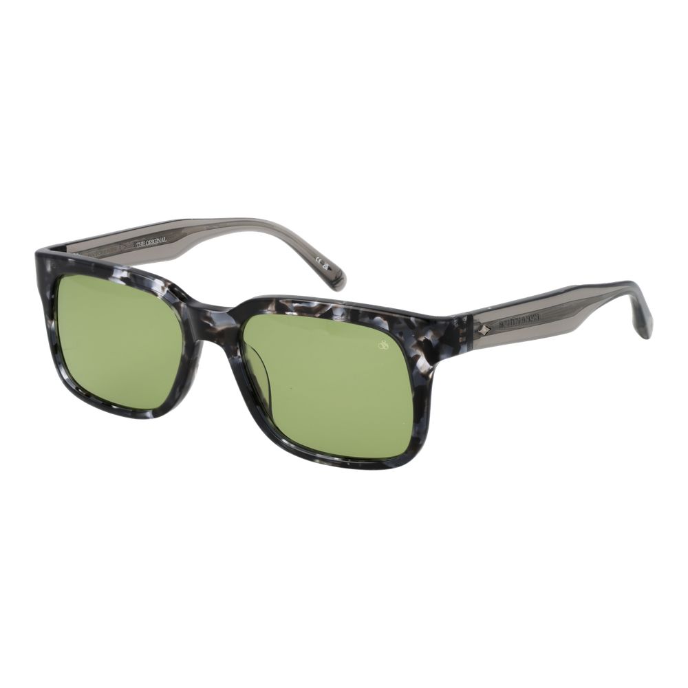 Scotch & Soda Multicolor Men Sunglass with multicolor acetate frame and green plastic lenses, full-rim style, offering 100% UVA & UVB protection.