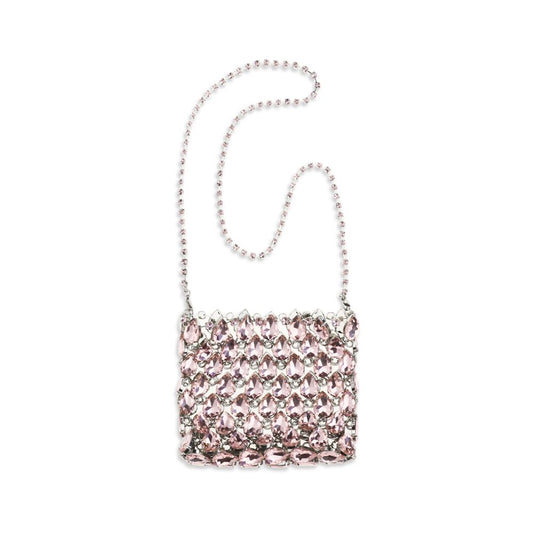 Self-Portrait Multicolor The crystal mesh Pouch