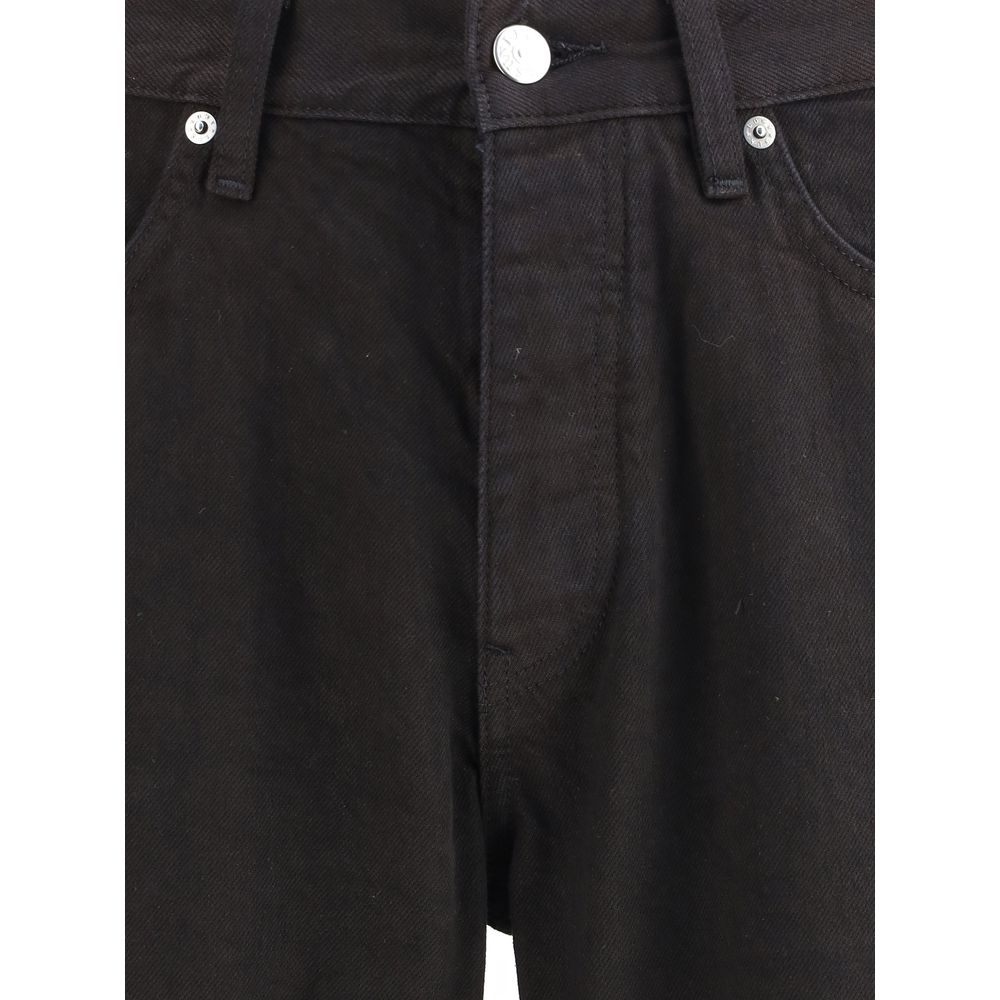 Sunflower Black Cotton Relaxed Fit Jeans