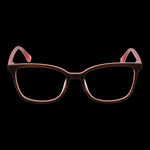Luxury eyeglasses front view, model TED BAKER MOD. TBB960 48154 with bold design on black background.