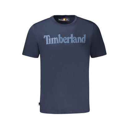 Timberland Blu Organic Cotton Men T-Shirt