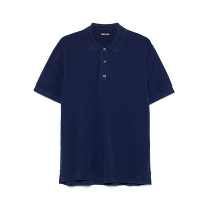 Tom Ford T-shirts and Polos Blue Topwear